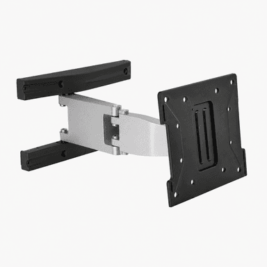 Front View of SH 666P Full Motion Double Arm TV Wall Bracket