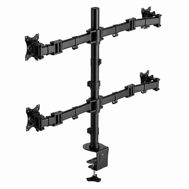 Back View of SH C048 Articulating Quad Monitor Arm