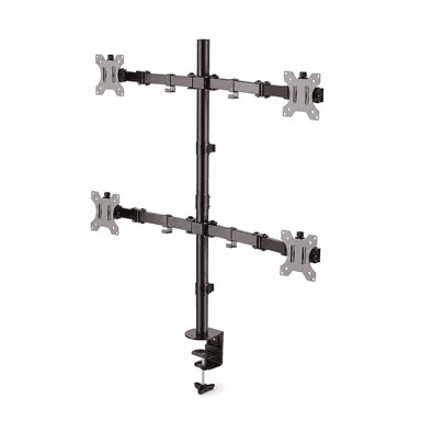 Side Profile of SH C404 Articulating Quad Monitor Mount