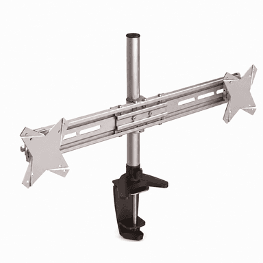 Front View of SH ET01C02 Articulating Double Monitor Mount