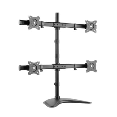 Side Profile of SH T048 Articulating Quad Monitor Mount