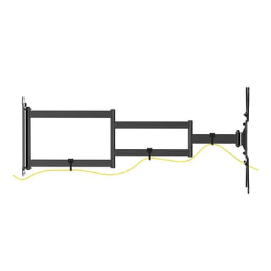 Side View of SH 449P Full Motion Single Arm TV Wall Bracket