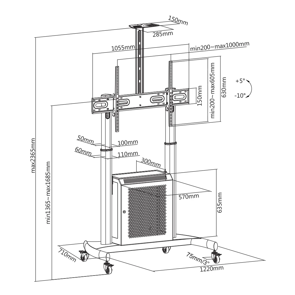 TV Cart or trolley