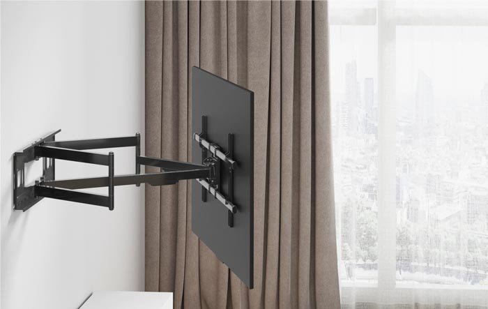 Heavy-Duty Full-Motion Tv Wall Mount With Long Arm Extension