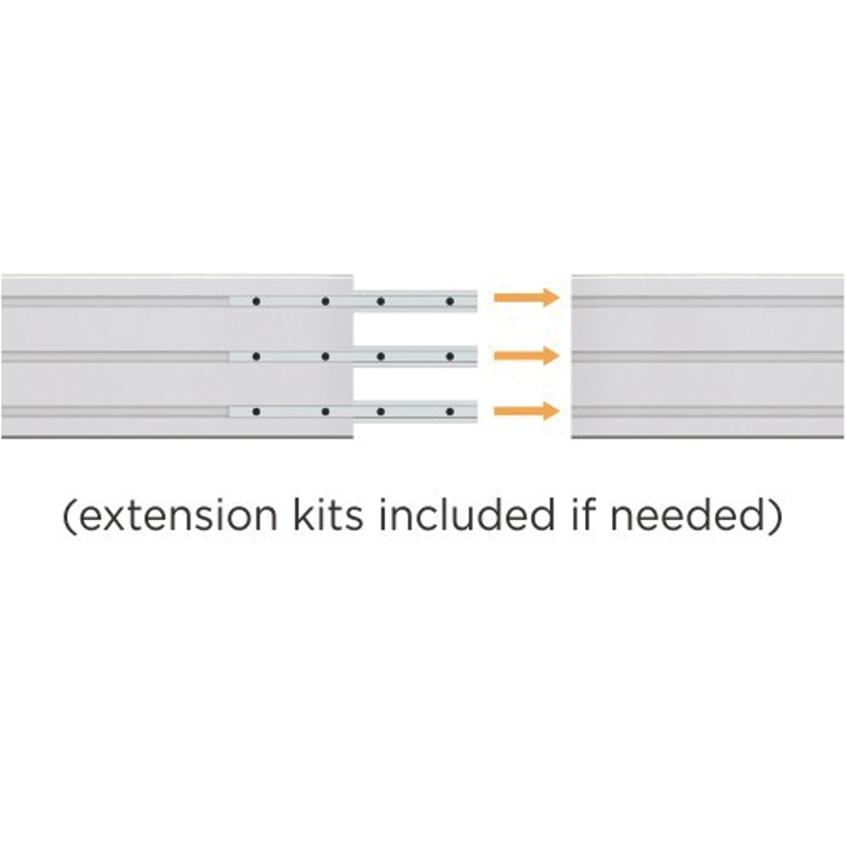 Mounting Rail for Video Wall Mount/Menu Board Mount (1500mm)