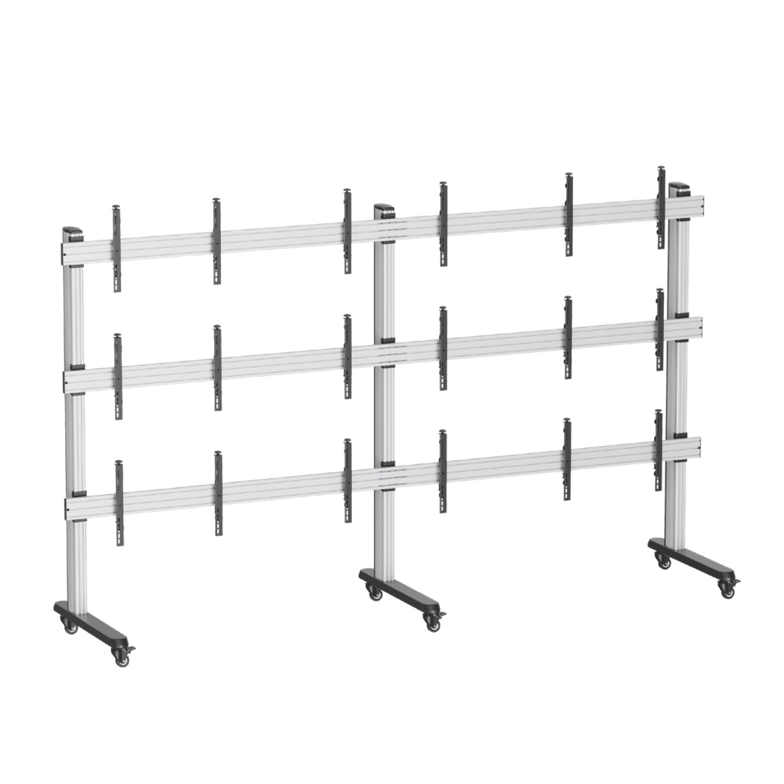 Nine Screen Video Wall Cart